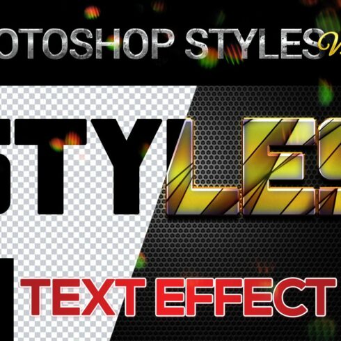 10 creative Photoshop Styles V105cover image.