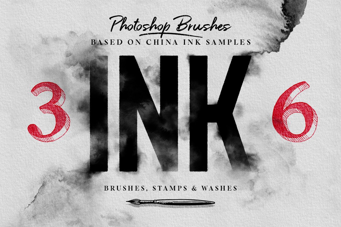 Ink Brushes - Photoshop versioncover image.