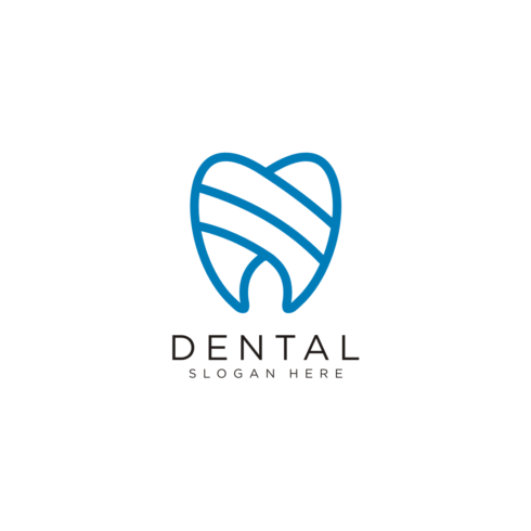 dental logo design vector cover image.