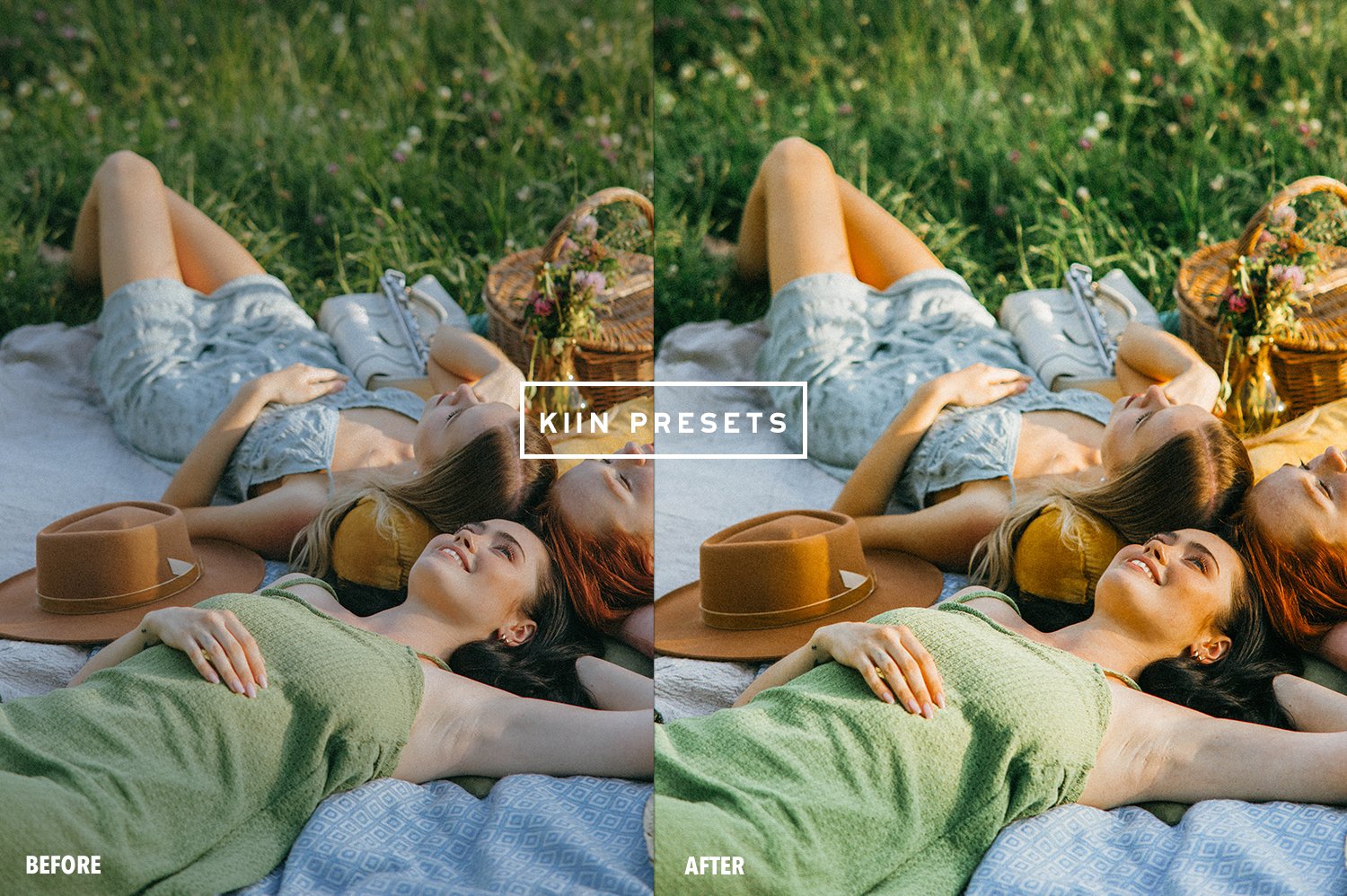 10kiin lightroom presets summer presets summer filter influencer presets blogger filter outdoor presets spring aesthetic presets meadow preset 314