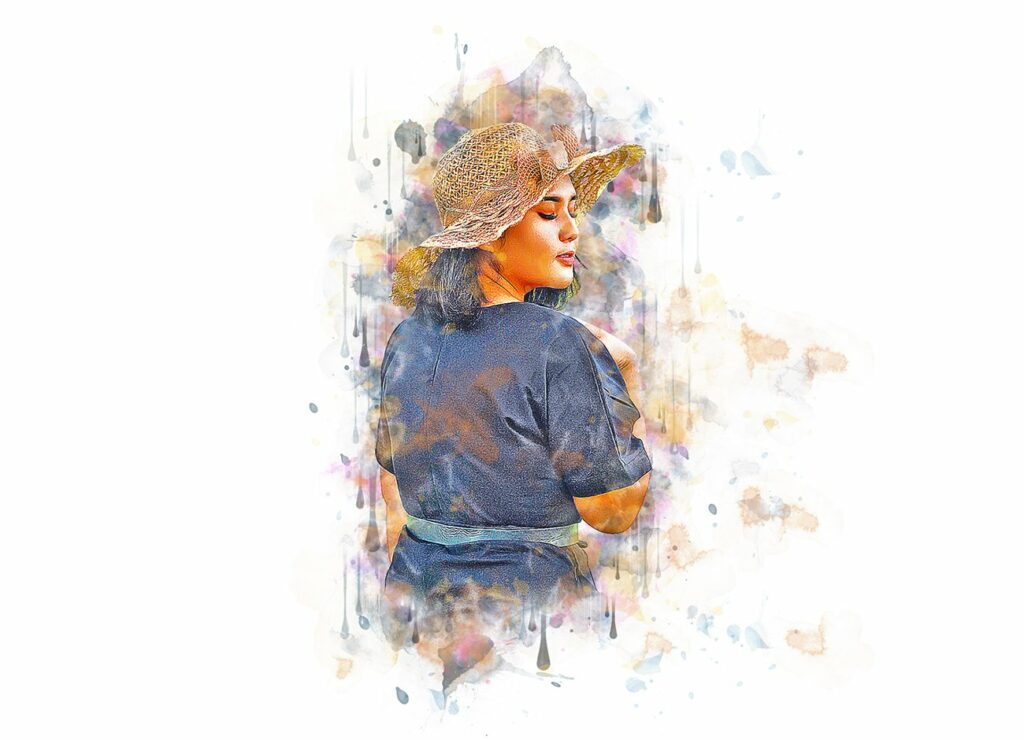 Painting Watercolor Photoshop Action – MasterBundles