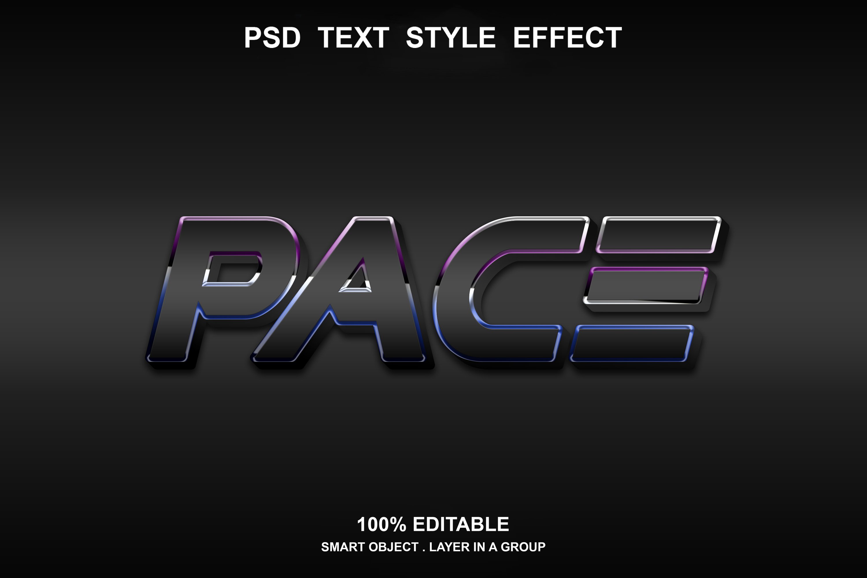 PSD 9 Top Text Effect Editablecover image.