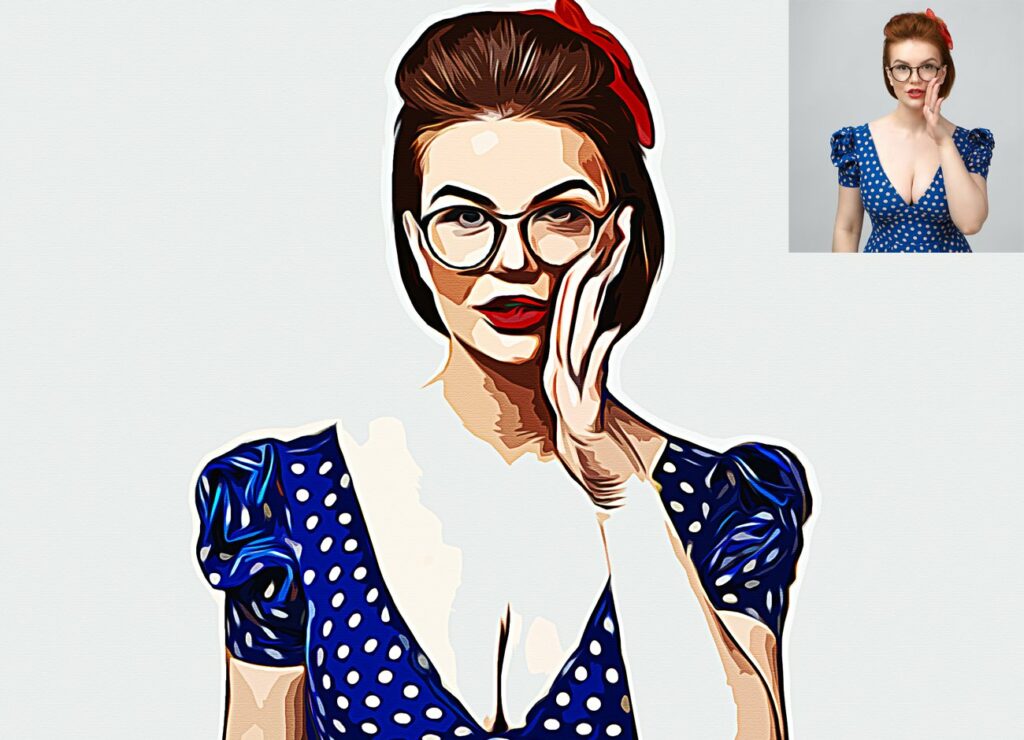 Vexel Art Portrait Action MasterBundles