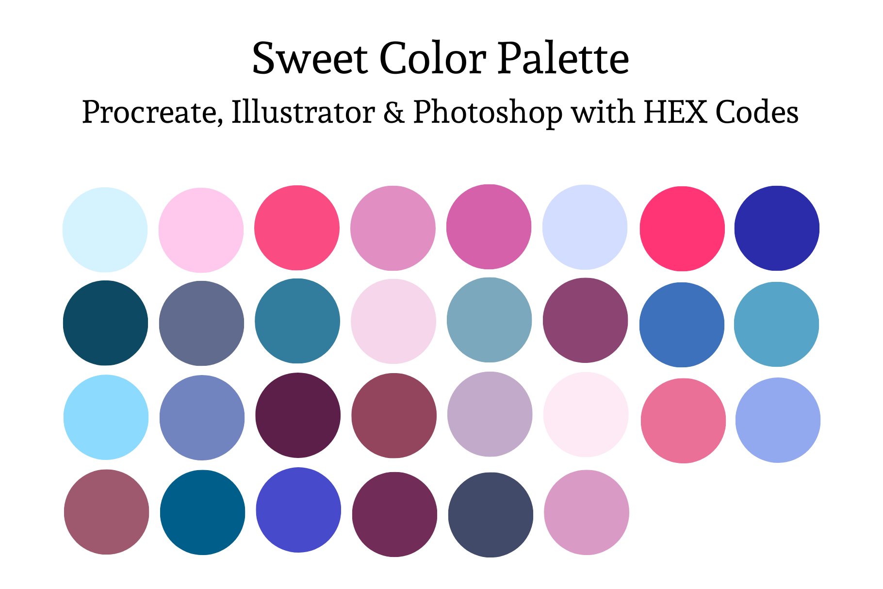 Color Palette Procreate Illustratorcover image.