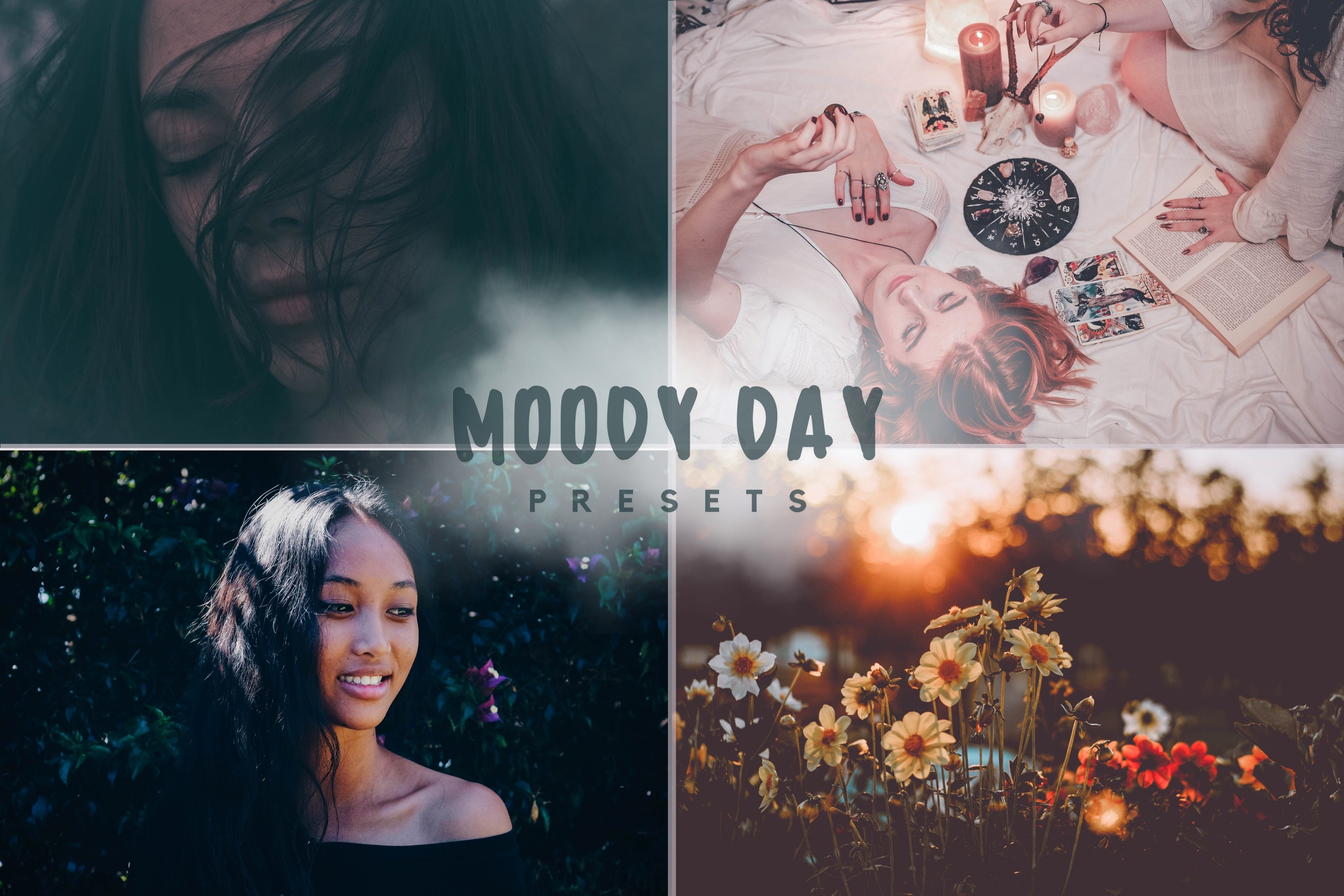 20 Moody Day Lightroom Presets Packcover image.