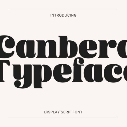 Canbera - Display Typeface cover image.