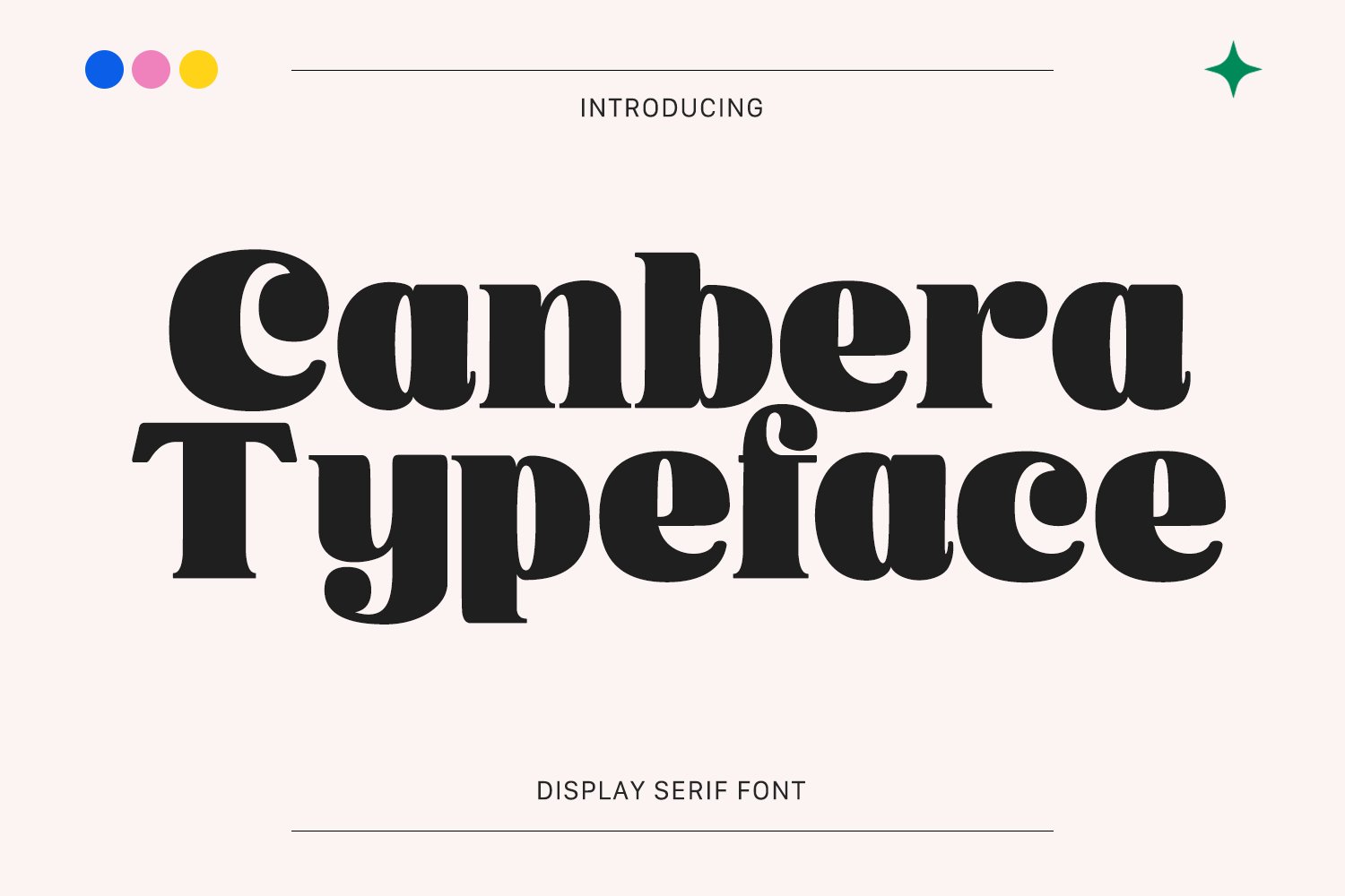 Canbera - Display Typeface cover image.