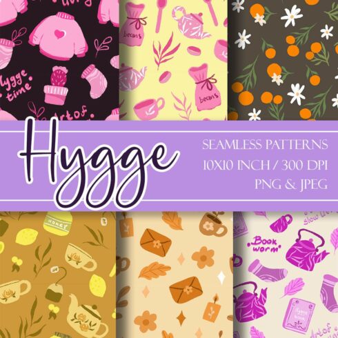Hygge Time cozy Digital Papers cover image.