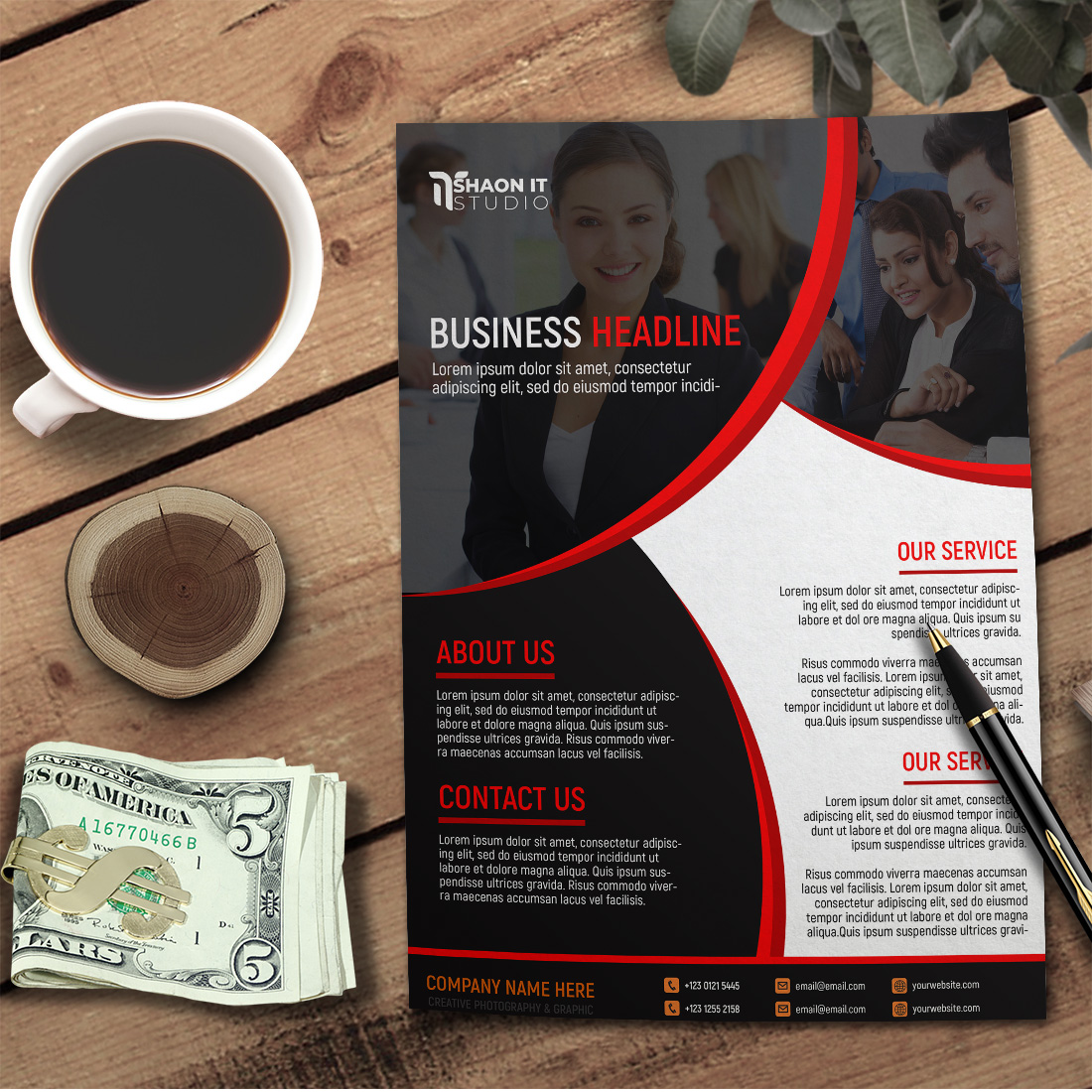 Business Flyer template preview image.