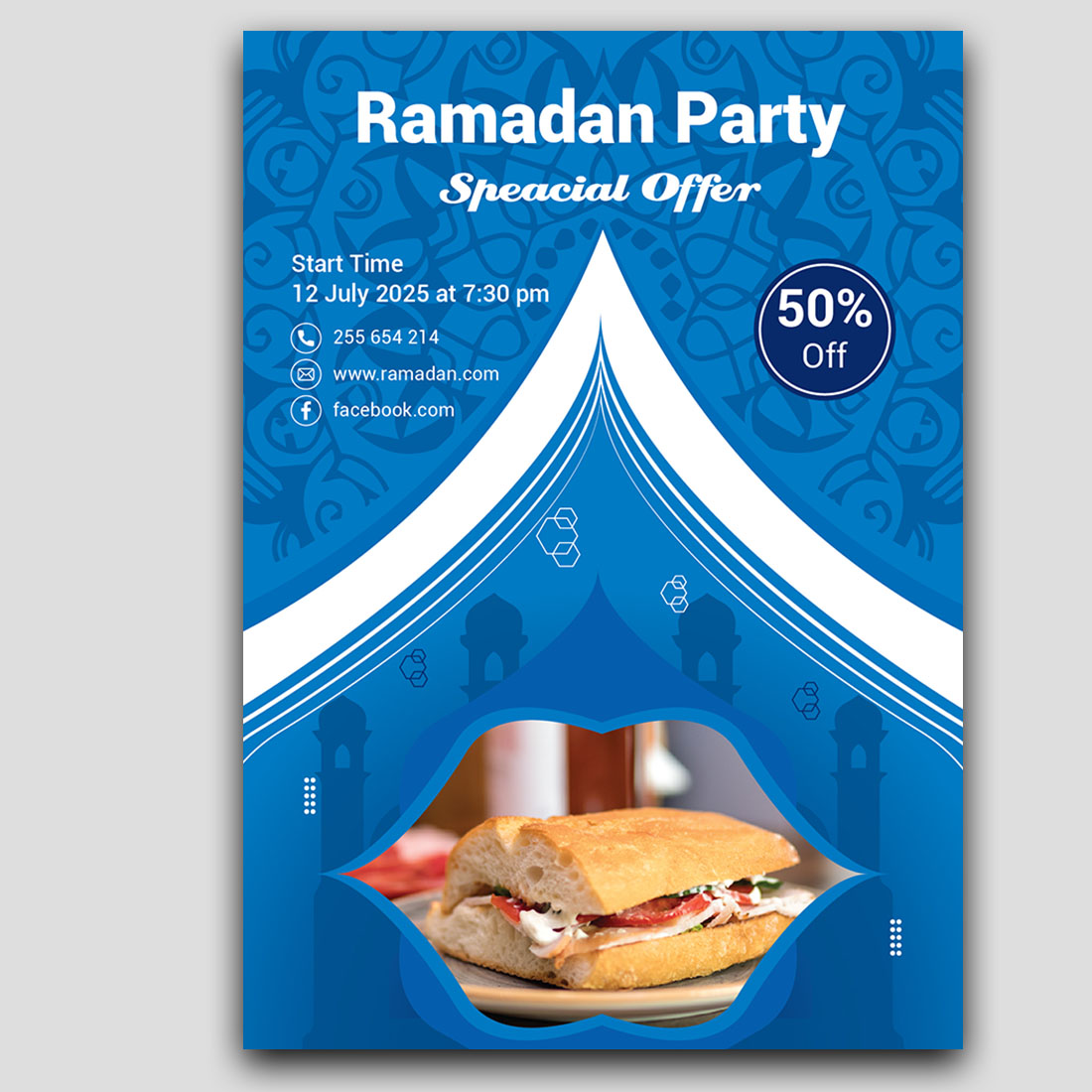 Ramadan Efter Party Flyer preview image.