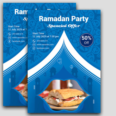 Ramadan Efter Party Flyer cover image.