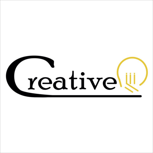 creative ctudio logo vector lamp cover image.