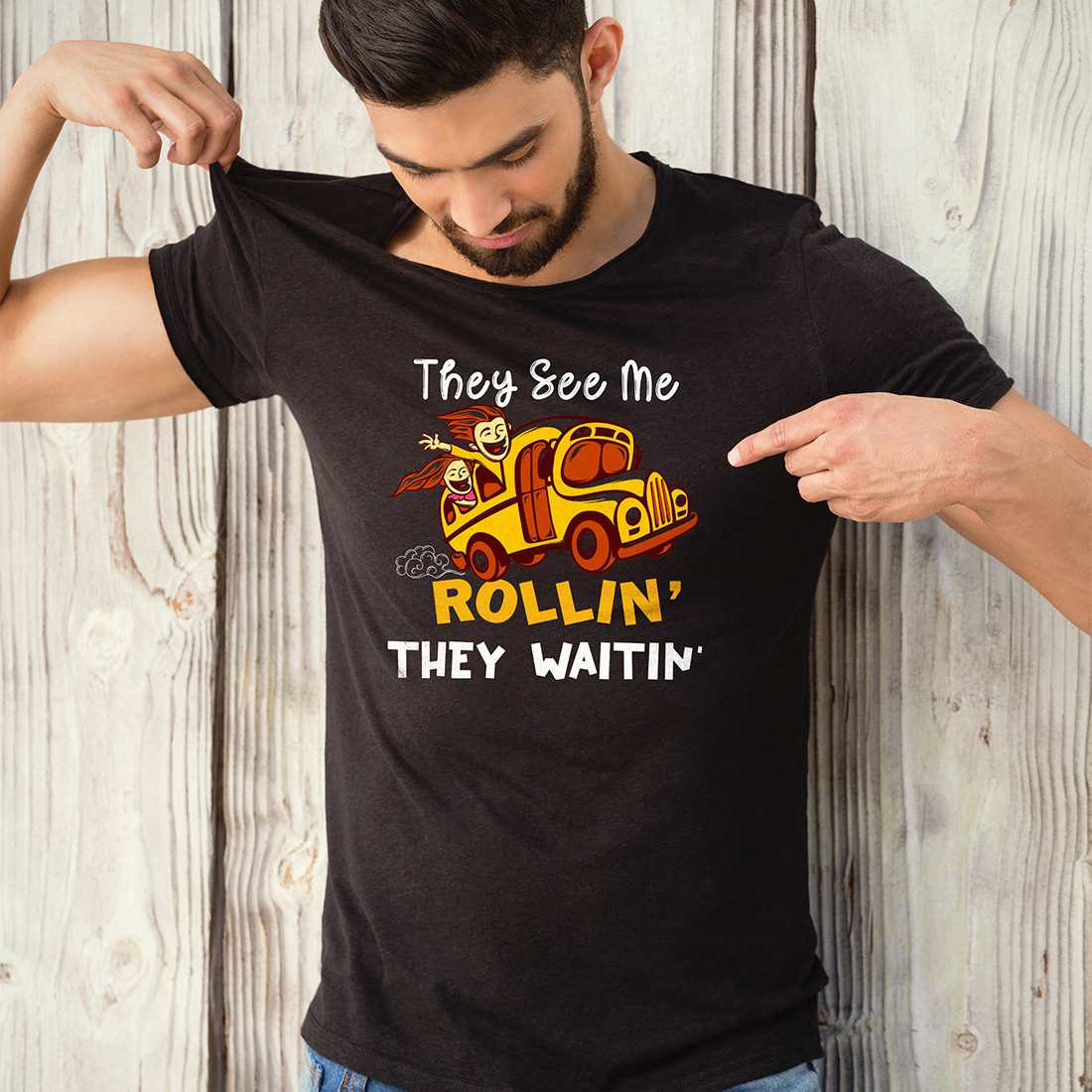 They See Me Rolling They Waitin Back to school t-shirt Design cover image.