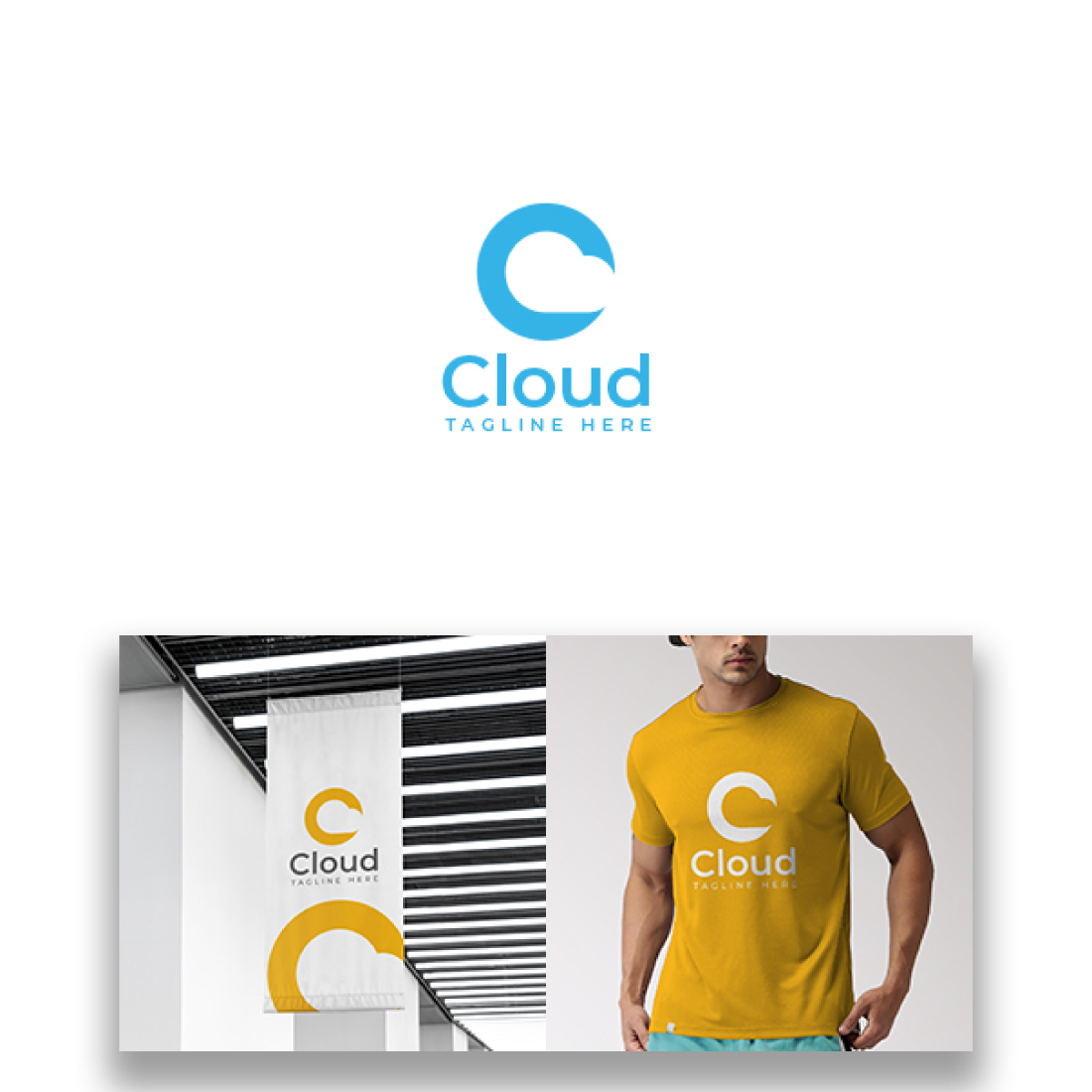 Cloud Letter C Logo preview image.