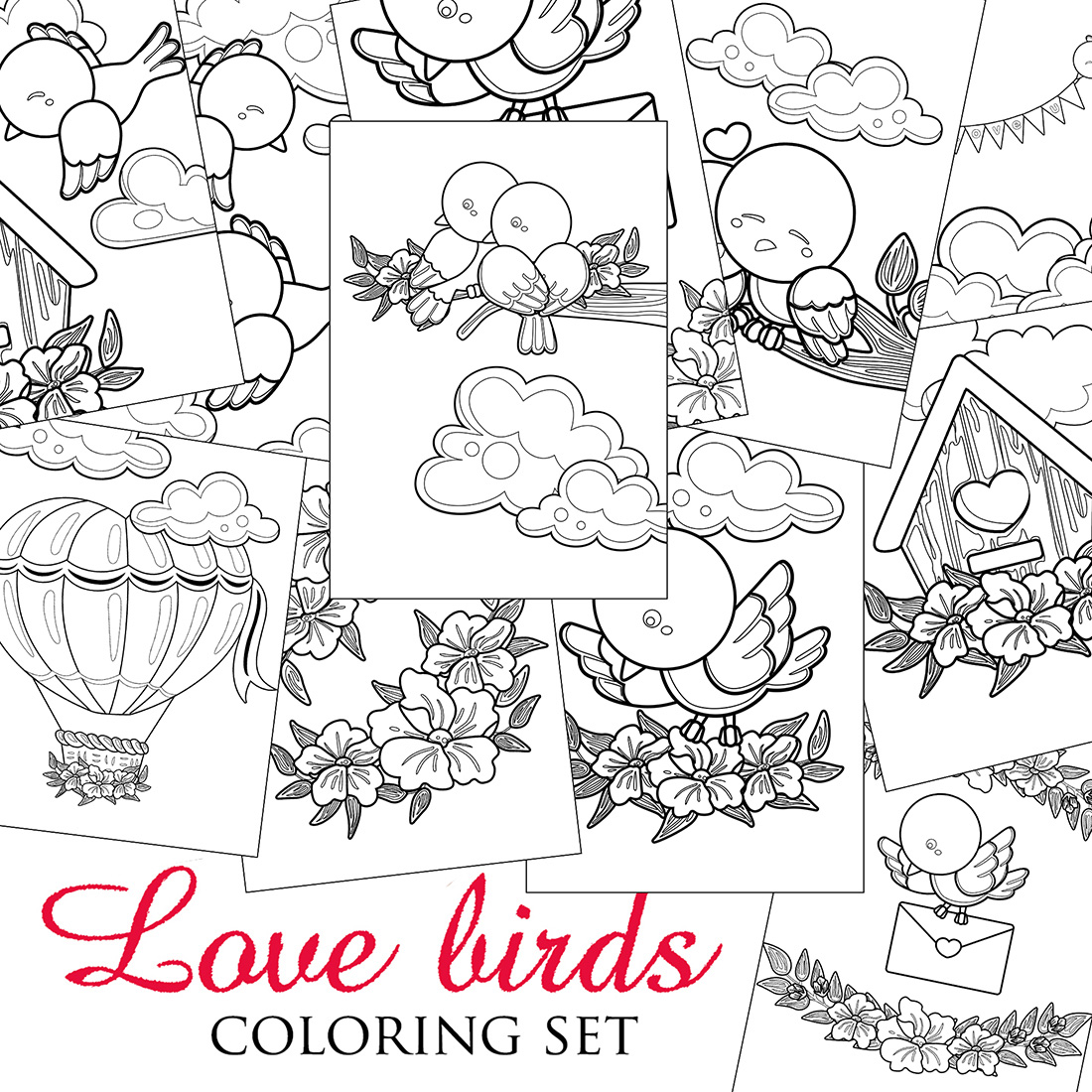 love bird coloring pages
