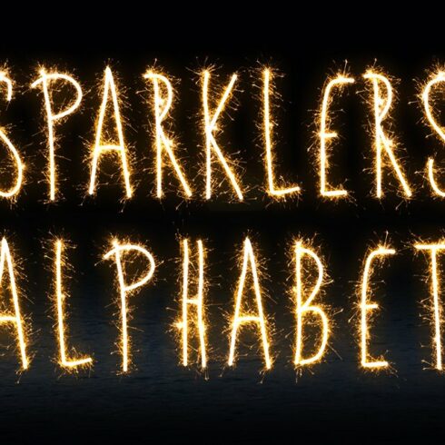 Sparklers Alphabet Overlayscover image.