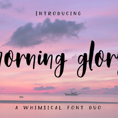 Morning Glory Font Duo cover image.