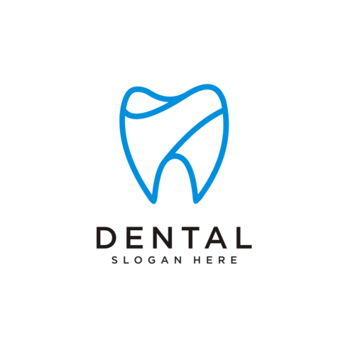 dental logo design vector cover image.