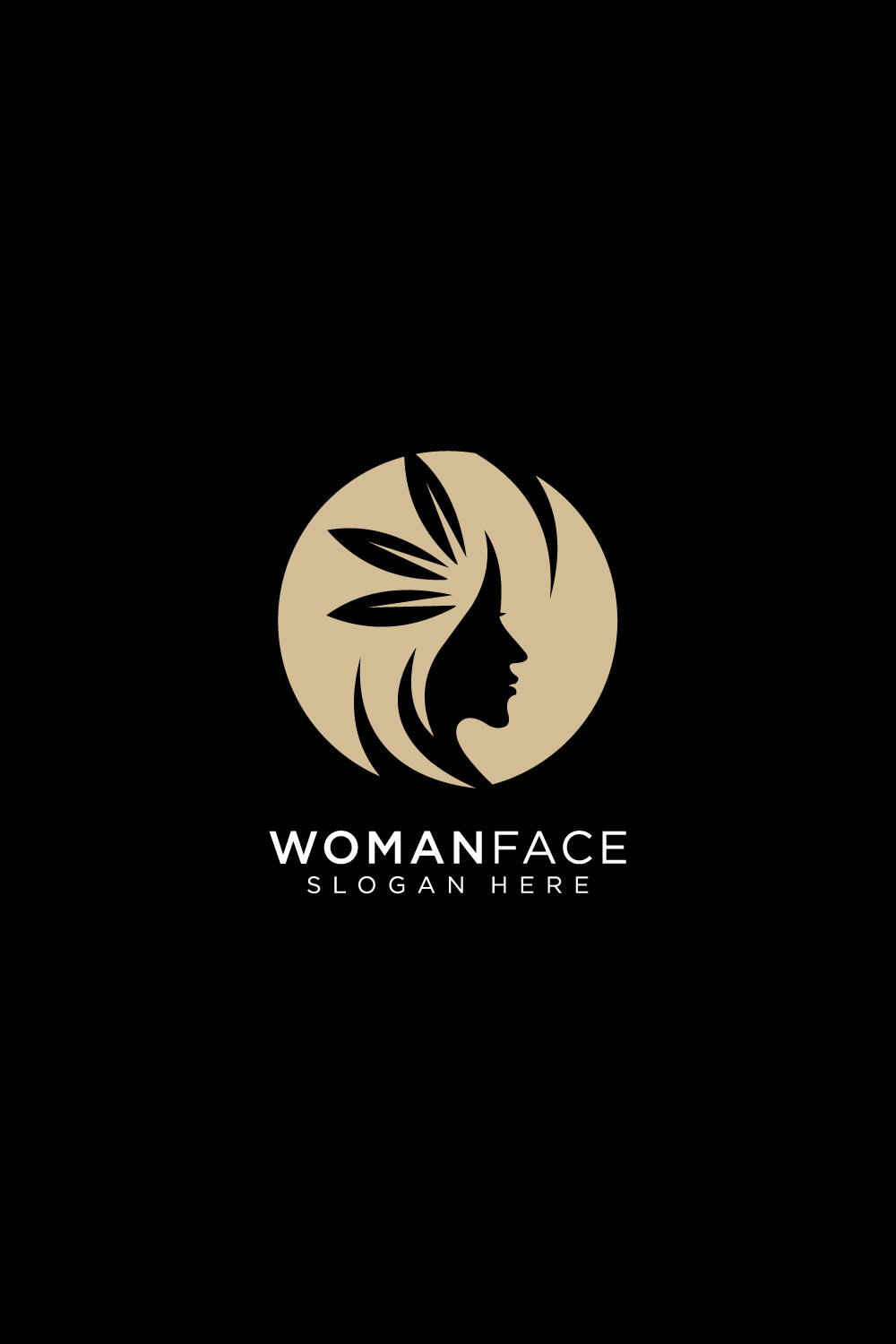 woman face beauty logo design vector pinterest preview image.