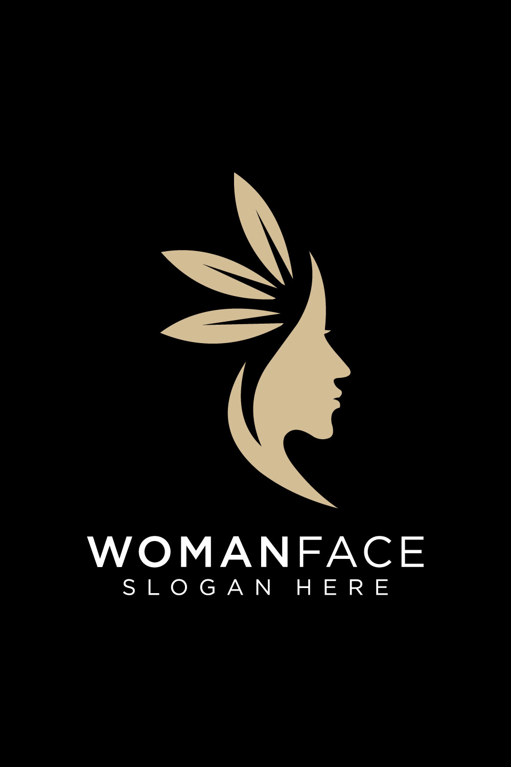 Women face Logo - stock vector 3245216 | Crushpixel