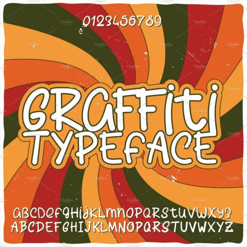 Vintage label typeface Graffiti cover image.