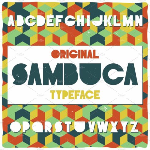 Vintage label typeface Sambuca cover image.