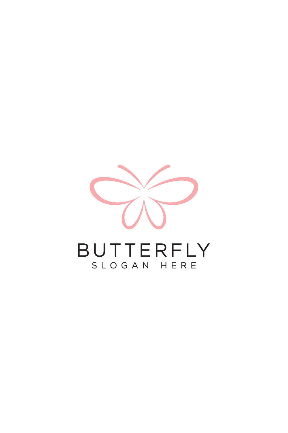 butterfly animal logo design vector pinterest preview image.