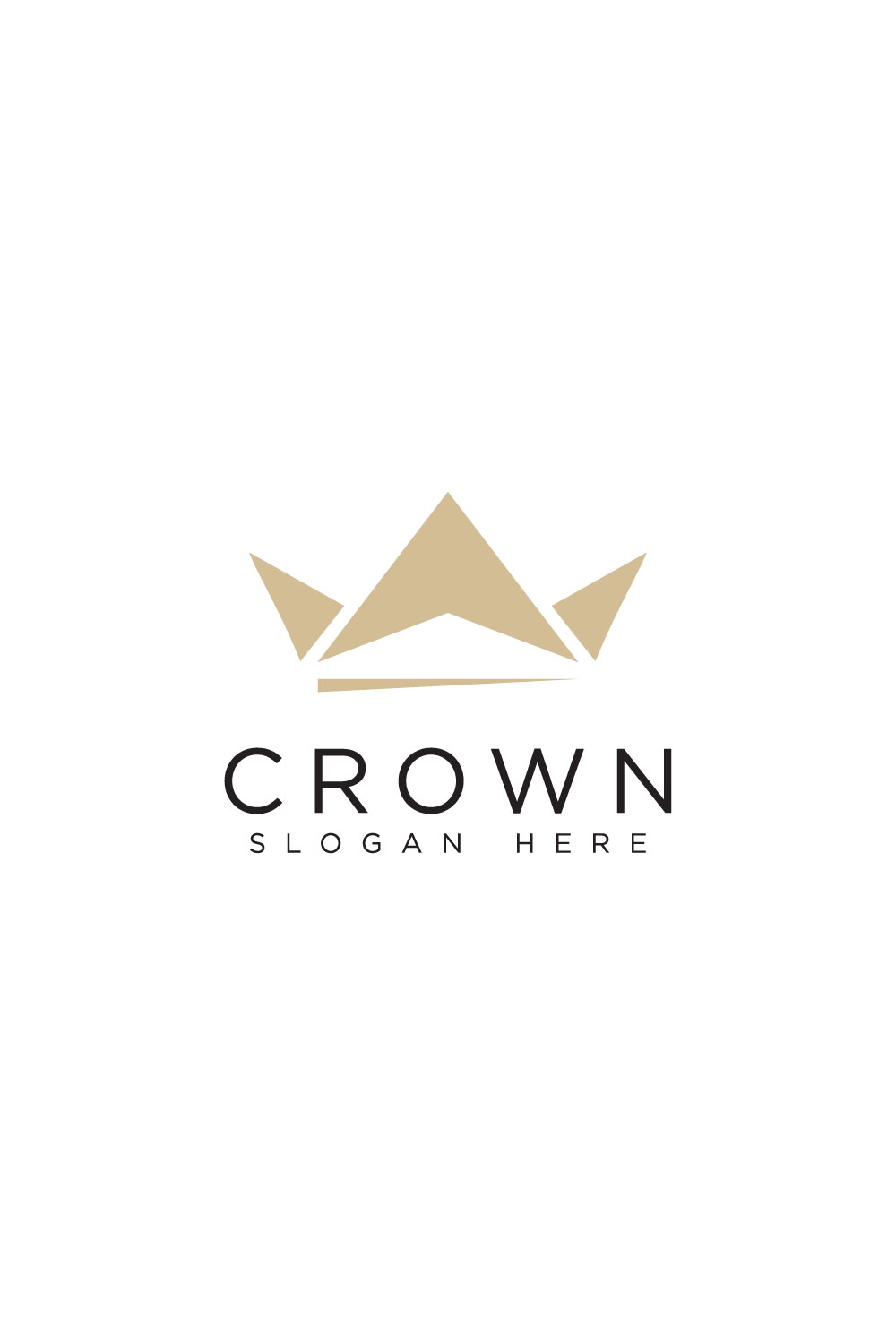 crown logo design vector pinterest preview image.