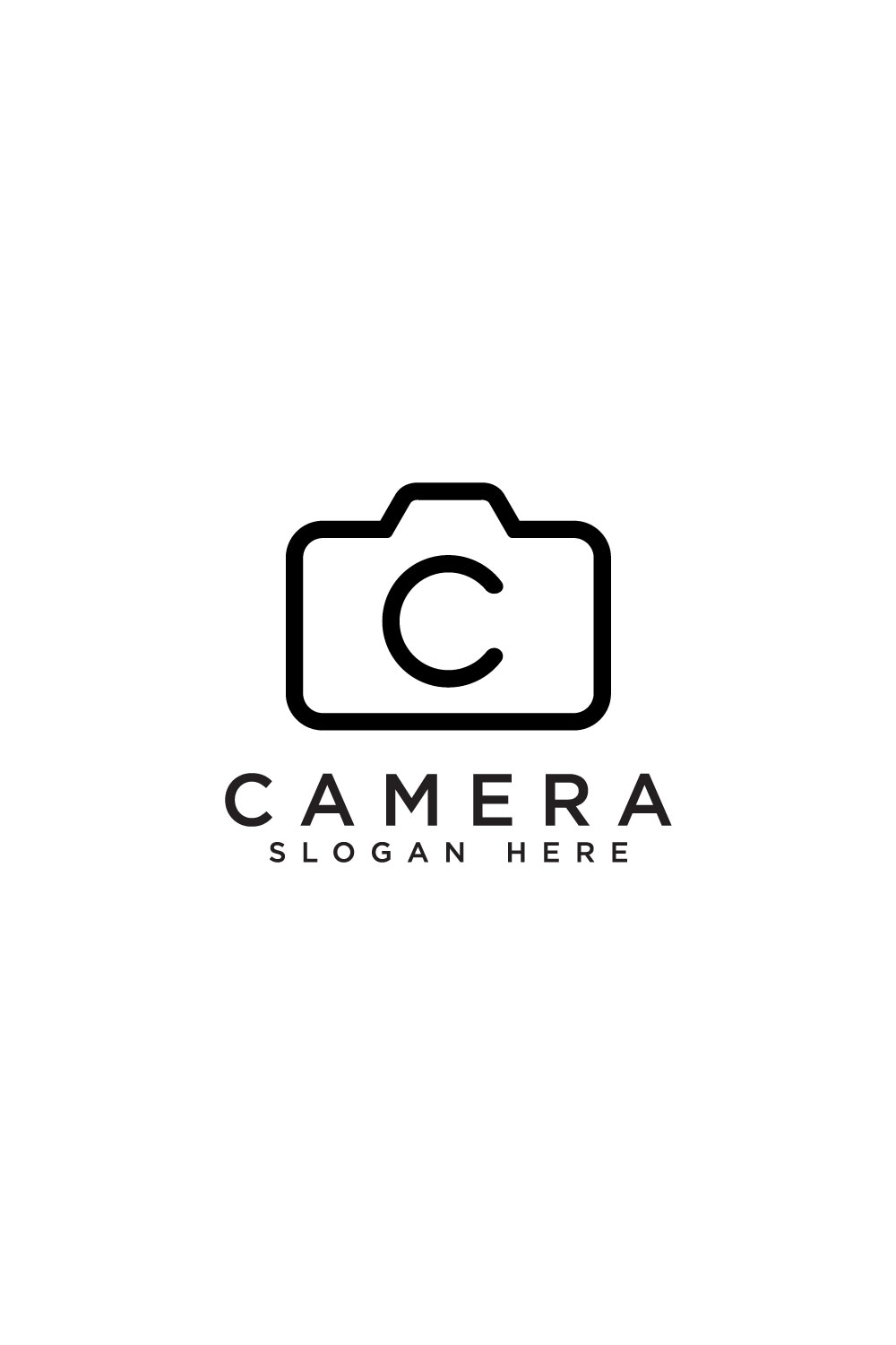 camera logo design pinterest preview image.