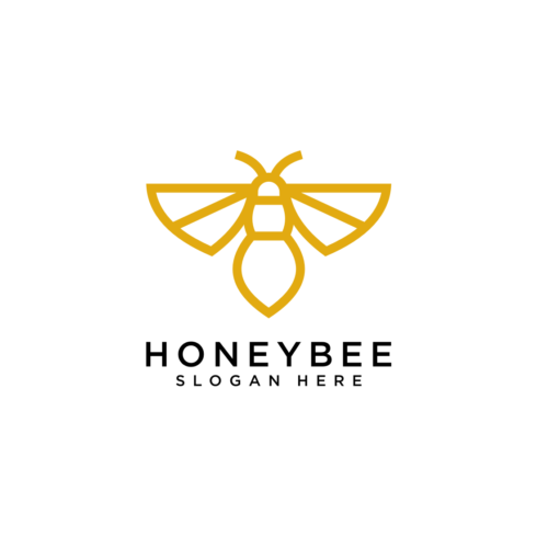 bee animal logo vector design cover image.