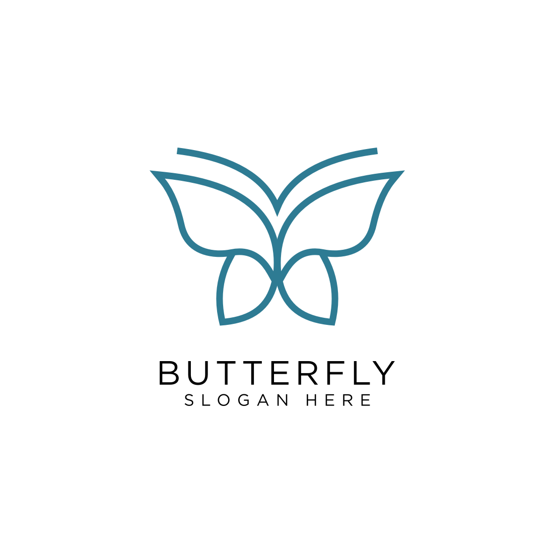 butterfly animal logo vector design cover image.