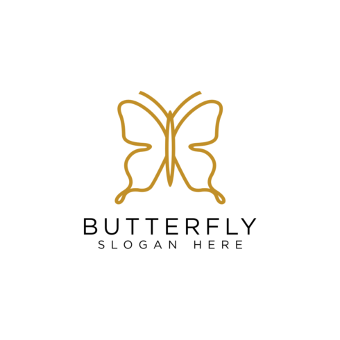 butterfly logo design vector cover image.