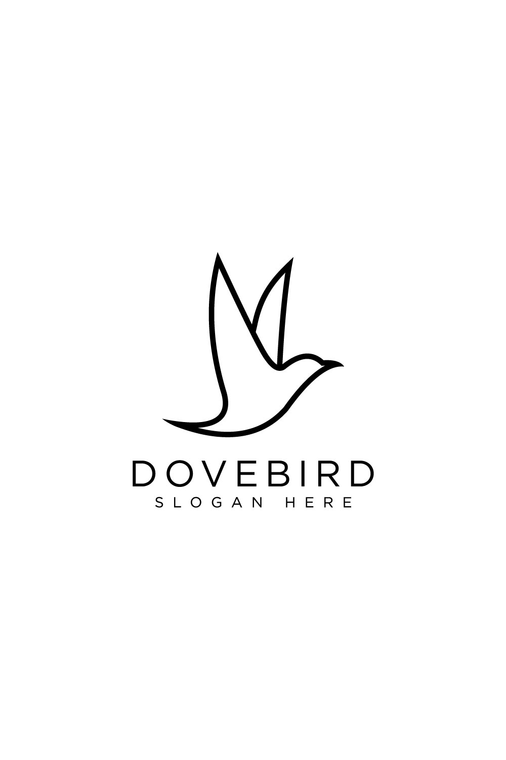 bird dove logo design vector pinterest preview image.