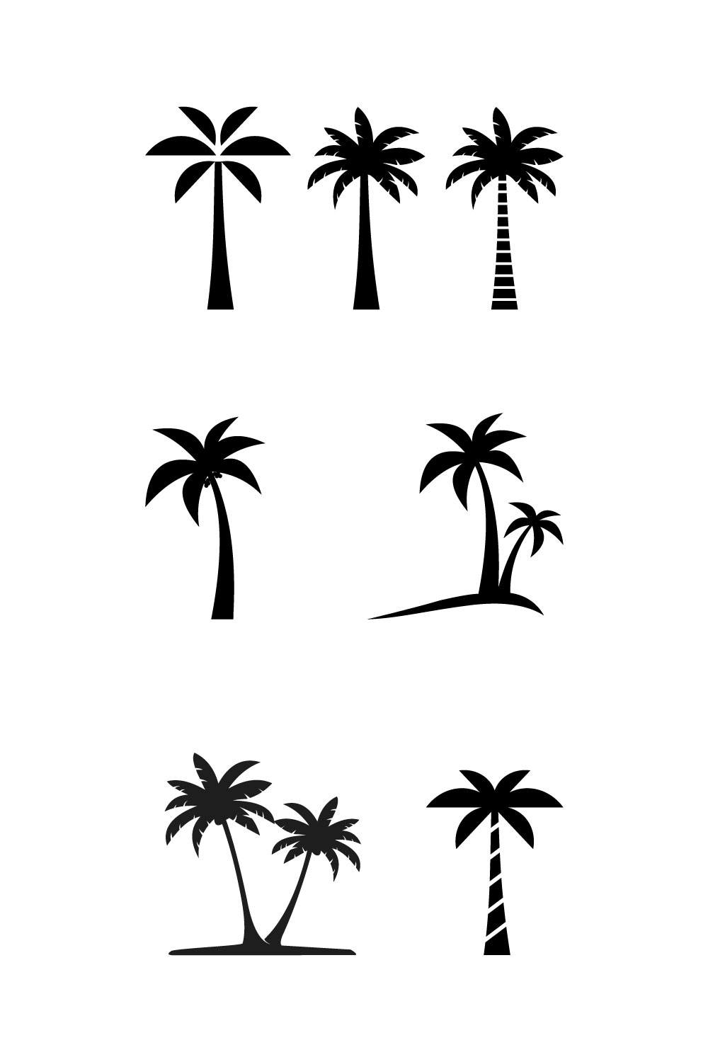 palm tree logo design vector pinterest preview image.