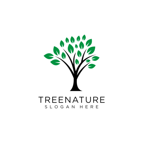 tree nature logo design vector cover image.