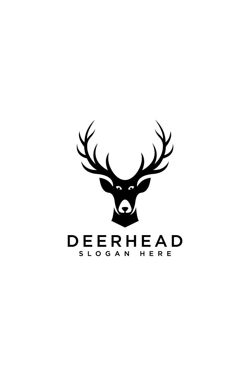 deer head animal logo pinterest preview image.