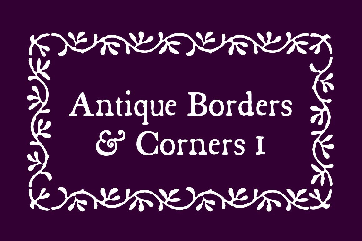 Antique Borders & Corners 1 cover image.