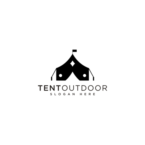 tent logo vector design cover image.
