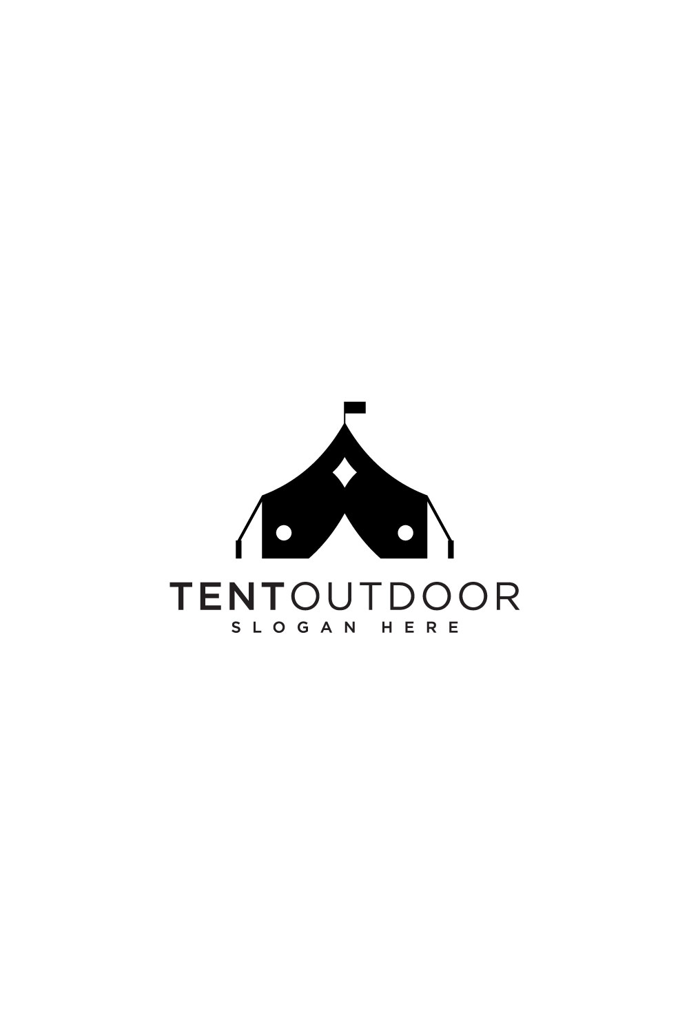 tent logo vector design pinterest preview image.