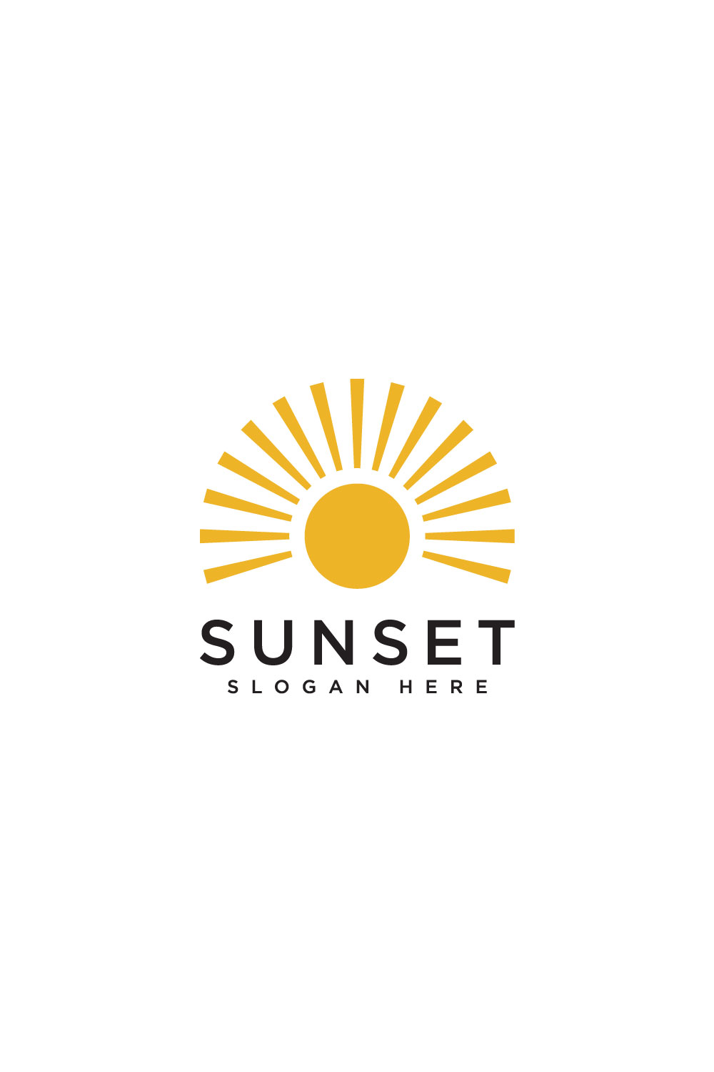 sun nature logo vector design - MasterBundles