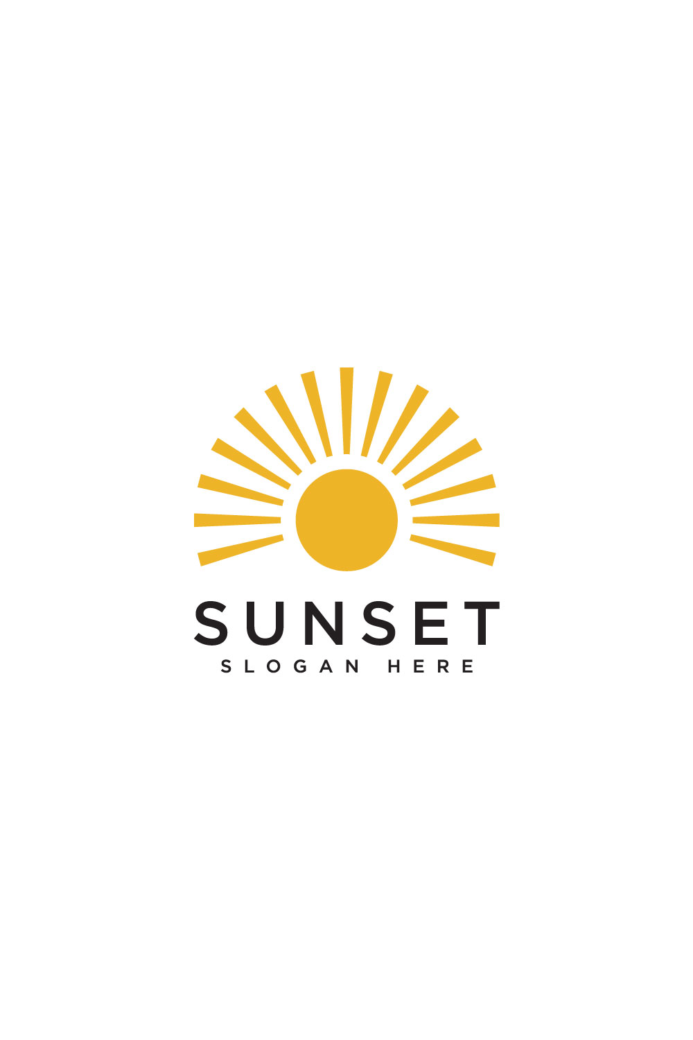 sun nature logo vector design pinterest preview image.