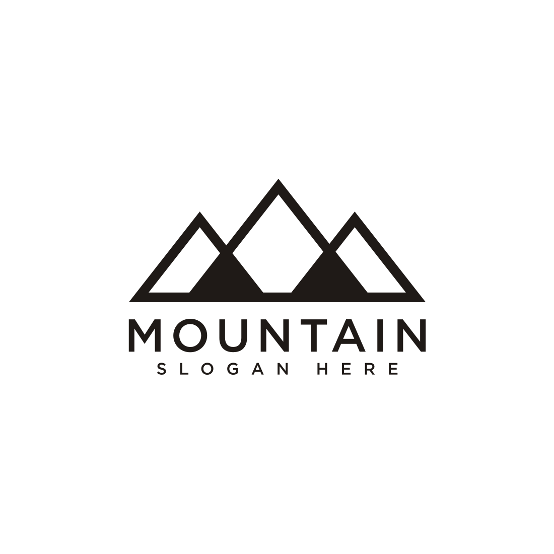 mountain logo vector design cover image.