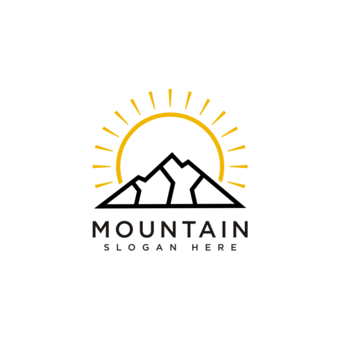 mountain logo design vector cover image.