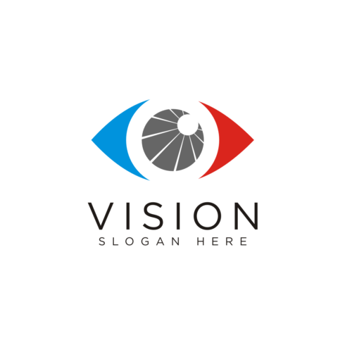 eye vision logo design vector cover image.