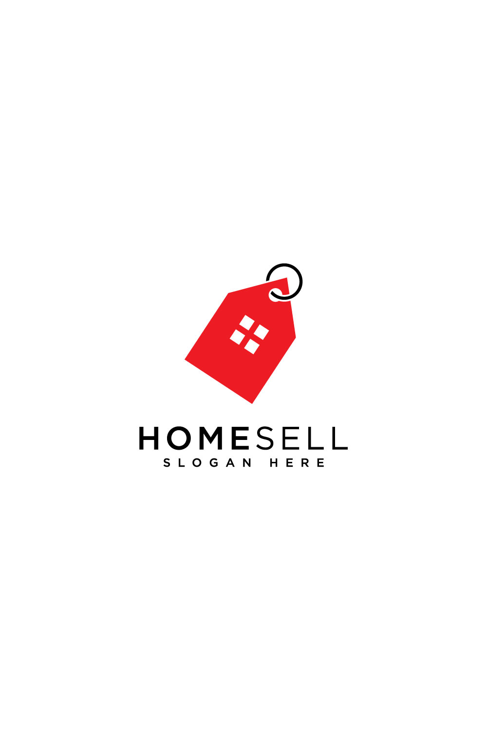 home sell logo design vector pinterest preview image.