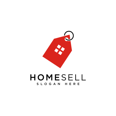 home sell logo design vector cover image.