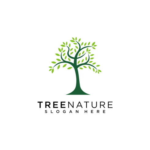 tree nature logo vector design cover image.
