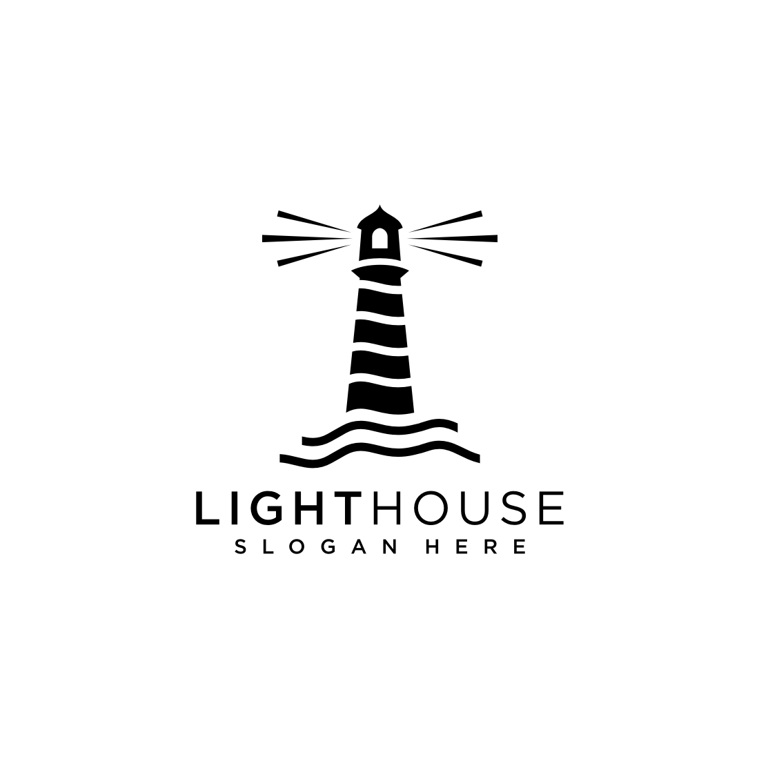 lighthouse logo vector design cover image.