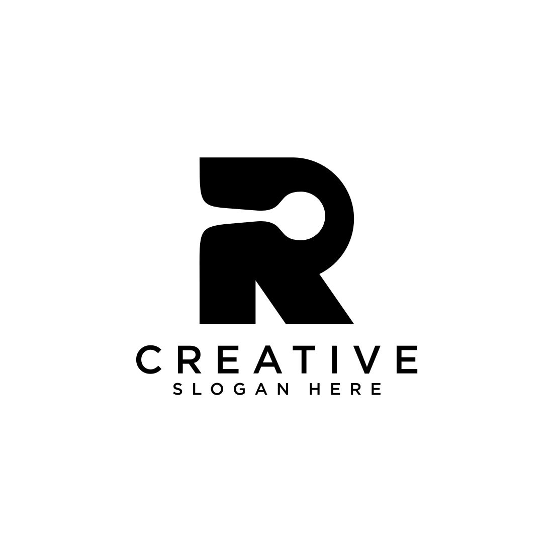 letter r logo vector design cover image.