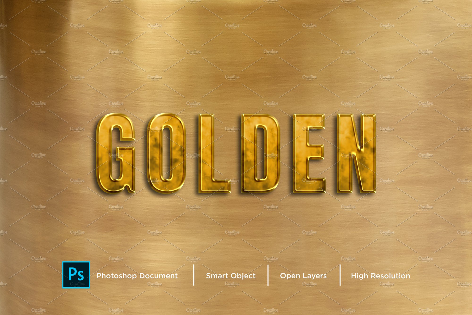 Golden Text Effect & Layer Stylecover image.